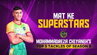 Top 5 tackles of Mohammadreza Chiyaneh Patna Pirates in Season 9  Pro Kabaddi [upl. by Aura]