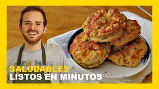 🔶 RECETA SCONES SALADOS DE QUESO CON ACEITE RECETA FACILINTEGRALES [upl. by Gerc]