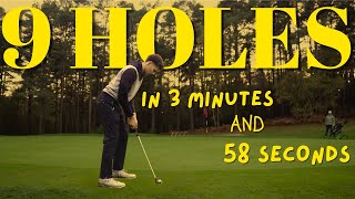 9 Holes of Golf in 3 Minutes and 58 Seconds break 45 [upl. by Sapphira]