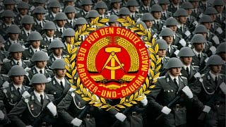 German Democratic Republic 19491990 Military March quotUnterwegs Soldaten marschquot [upl. by Laflam720]