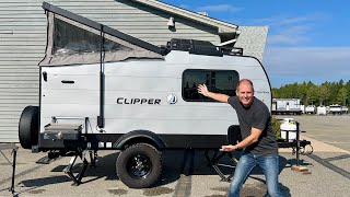 Rugged Adventure Awaits Coachmen Clipper Express 120 TDXL Lightweight Camping Trailer Review [upl. by Nnylacissej]