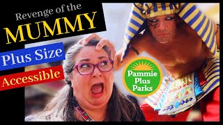 Revenge of the Mummy  is it fat friendly  Plus Size Ride Review  Accessible  Sensory [upl. by Emelina]