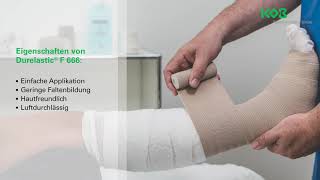 Durelastic® F 666  Dauerhaft elastische Langzugbinde für starke Kompression [upl. by Eire]