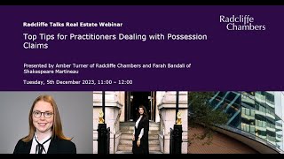 Top Tips for Practitioners Dealing with Possession Claims [upl. by Notyarb]