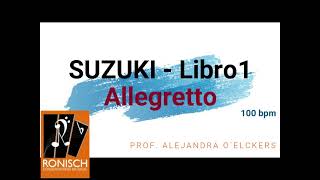 Allegretto  Suzuki Violin Book 1 acompañamiento piano [upl. by Ttelracs]