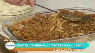 PASTEL CASERO DE FIDEO  Cocinero Sebastian Daza [upl. by Doubler]