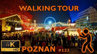 ⁴ᴷ⁶⁰ 🇵🇱 PoznanPoland  Walking Tour  122  Night Walk December 2023 4K DJI Pocket 3 [upl. by Petronille]