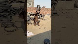 Old Tires Recycle Process 😱  Profitable Business shorts recycle shortvideo [upl. by Mickey278]