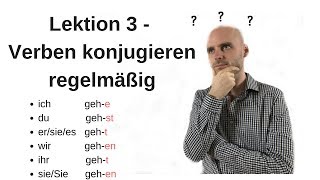 Deutschkurs A11 Lektion 3 Verben konjugieren regelmäßig [upl. by Akinot747]