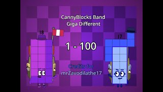 CannyBlocks Band Giga Different 1  100 Not report me and Not for Kids [upl. by Magnien123]