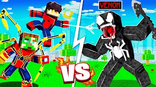 SPIDERMAN vs VENOM in MINECRAFT [upl. by Oirram]