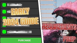 EVOLVED GODZILLA REQUIREMENTS EARLY 2024 GUIDE TO GRIND  Kaiju Universe Roblox [upl. by Amilas]