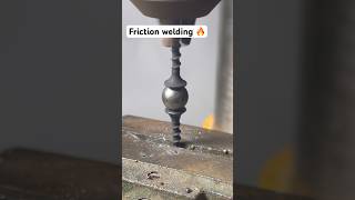 Friction welding with bearing ball ⚽️ asmr satisfyingvideo experiment [upl. by Garwood]