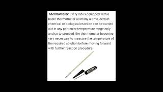 THERMOMETER AND ITS USE viral chemistry lab labinstruments uses jhwconcepts [upl. by Onitsirc702]