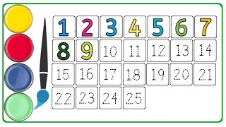 Counting Class  Ginti ki Video  Kindergarten Learning  Numbers 123 [upl. by Hagerman]