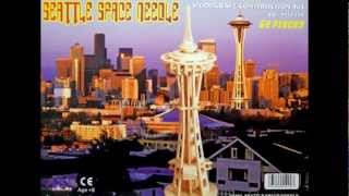 Wooden Space Needle Model Kit [upl. by Compte261]