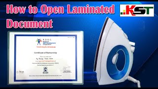 How to Open Laminated Document [upl. by Noyes]