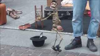 Skeleton puppet sings quotI Feel Goodquot [upl. by Britney]