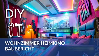 Wohnzimmer zum Heimkino umbauen  Baubericht mit Tipps [upl. by Ardell367]