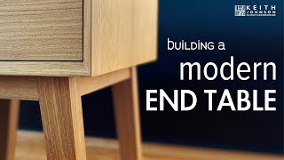 Building a Modern End Table  Plans Available [upl. by Ecinreb408]