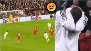 Kylian Mbappe Reaction After His Penalty Miss Vs Liverpool 😢  Liverpool 20 Real Madrid Highlights [upl. by Cornish919]