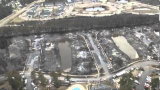 Aerial video of the Windsor Green fire site [upl. by Grimaldi]