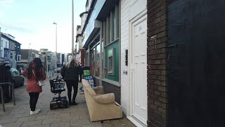 blackpool monday another walkabout in this sunshine the back streets amp cash points with a sofa [upl. by Arehahs]