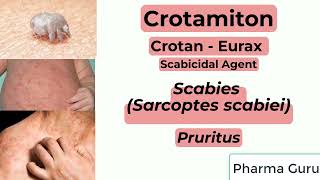 CrotamitonCrotanEurax in a nutshell [upl. by Fullerton]