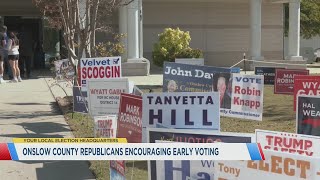 Onslow County continues to see large turnout for early voting [upl. by Eiaj]