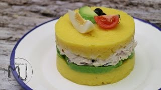 CAUSA LIMEÑA RELLENA DE POLLO  Receta peruana [upl. by Franni]