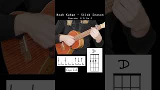 Noah Kahan  Stick Season Ukulele Tutorial ✨ [upl. by Henrie]