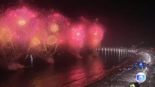 Fogos Réveillon Copacabana 20222023 Rio Brazil Fireworks New Years Eve HD [upl. by Mungovan]