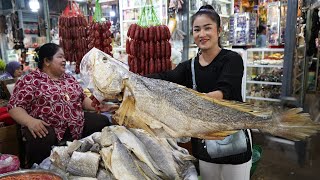 Market show Have you ever cooked this fermented fish before   Proma  fish recipes [upl. by Guild]