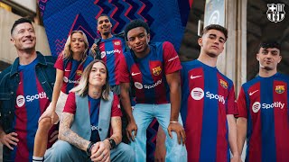 🔥 FC BARCELONA NEW HOME KIT 20232024  Making Of 🔥 [upl. by Neral]