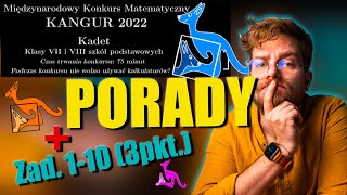 KANGUR 2022 KADET 78 klasa Zad110 3 pkt  PORADY [upl. by Anirbed]