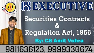 Securities Contracts amp Regulation Act 1956 [upl. by Meneau693]