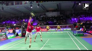 Chai Biao  Hong Wei vs Mathias Boe  Carsten Mogensen  MD QF Denmark Open 2014 [upl. by Turner]