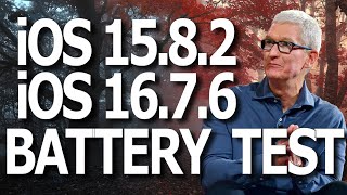 iOS 1676 amp 1582 Battery Life  Battery Drain  Battery Performance Test [upl. by Naehs]