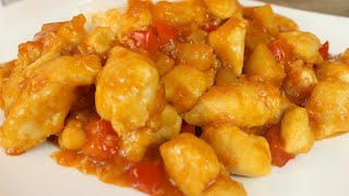 Hähnchen Süß Sauer Rezept leckeres chinesisches Gericht Asiatische Küche [upl. by Anneliese]