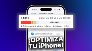 Así puedes AHORRAR espacio en tu iPhone ¡LIBERAR ESPACIO EN iPhone [upl. by Nerehs]