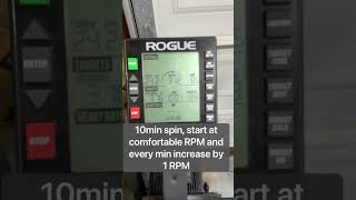 Echo Bike 10 minute Workout airbike rogue cardio firness workout [upl. by Atilrahc]