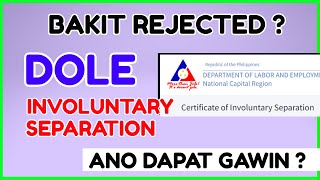 DOLE Certificate of Involuntary Separation  SSS Unemployment Benefit Approved [upl. by Attenehs]