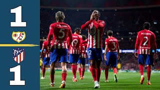 rayo vallecano vs atletico madrid 12 Laliga 202425 Football highlights today [upl. by Inajar]