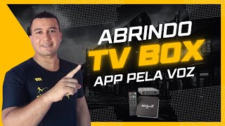 Como abrir app pelo voz no TV Box [upl. by Annayr]