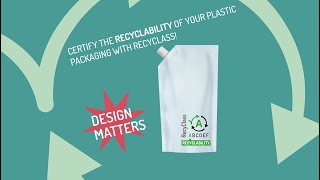 RecyClass Recyclability Certifications  Design Matters [upl. by Mayes]