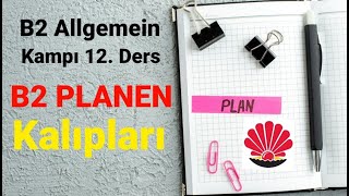 TELC B2 Allgemein Kamp 12 Ders B2 Etwas planen [upl. by Seugram148]