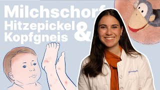 Neurodermitis Milchschorf Kopfgneis amp Hitzepickel🔥 beim Kind Baby Ärztin hilft [upl. by Zarger414]