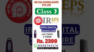 IREPS Registration Digital Signature Certificate Class 3 Organisation Digital signature  Combo DSC [upl. by Finbur416]