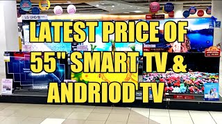 LATEST PRICE NG 55inches SMART TV amp ANDRIOD TV  ABENSON APPLIANCES [upl. by Fionna447]