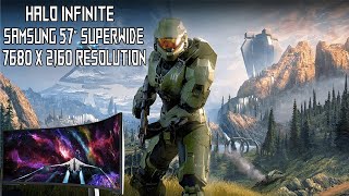 Halo Infinite 4090 Ultra Settings Samsung Odyssey G9 57quot 329 Gameplay [upl. by Elstan520]